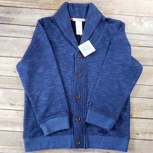 Janie and Jack blue and black cardigan 6